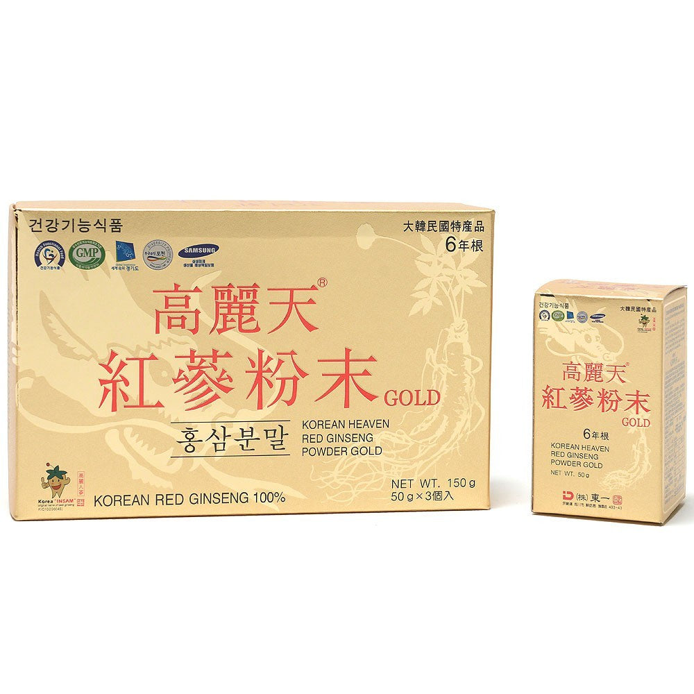 Korea 6 Year Red Ginseng Powder 150g ( 50g x 3 bottle )