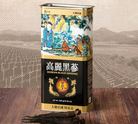 Korea 6 Year Heaven Black Ginseng 300g Large 11~20 Roots (10.6 oz)
