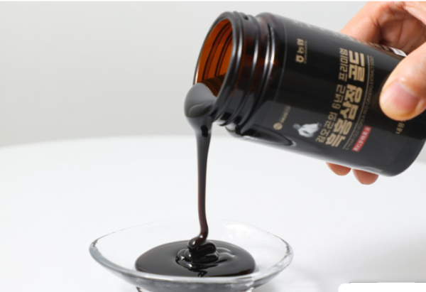 Korea 6 Year Premium Black Red Ginseng Extract Tea Gold 240g x 4 bottle set