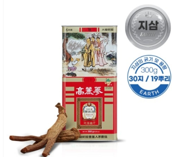 Korean 6 Year Red Ginseng Root Eatth Grade 30Ji 300g