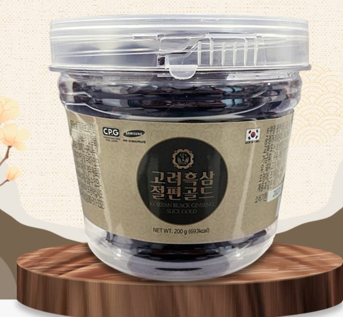 Korean Black Ginseng Slice Preserved in Honey Gold 200g