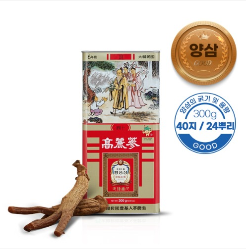 Korean 6 Year Red Ginseng Root Good Grade 40Ji 300g