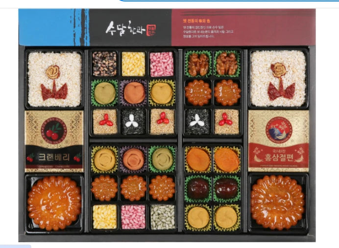 Traditional Korean Rice Honey Cookies Hangwa Gift Set 1.5KG