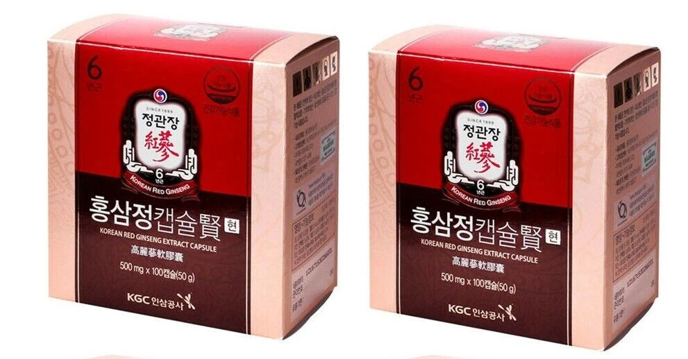 [Cheong Kwan Jang ]Korean 6 Years Red Ginseng Extract Capsule Hyun 500mg x 100ea