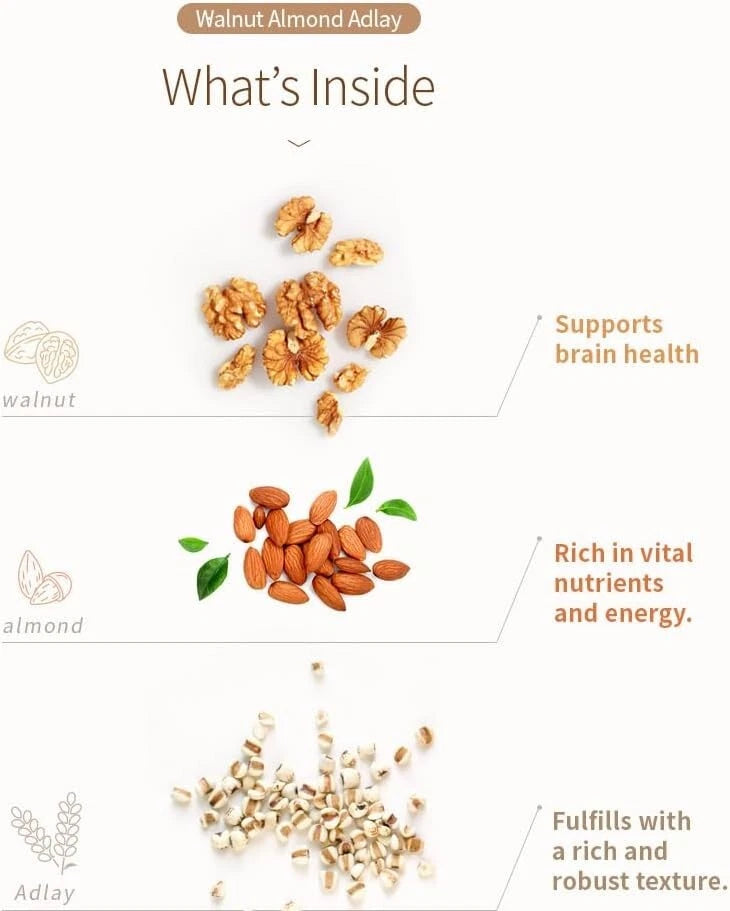 [HEALTH TEA] Korea Food Walnut Almond & Adlay Tea 18g x 50T Savory & delicious