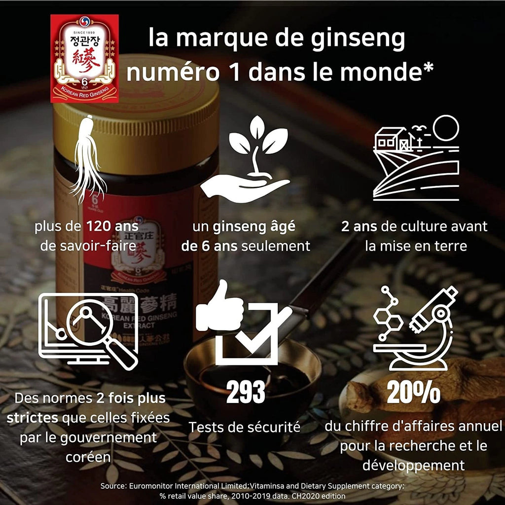 [Cheong Kwan Jang ]Korean 6 Years Red Ginseng Extract Capsule Hyun 500mg x 100ea