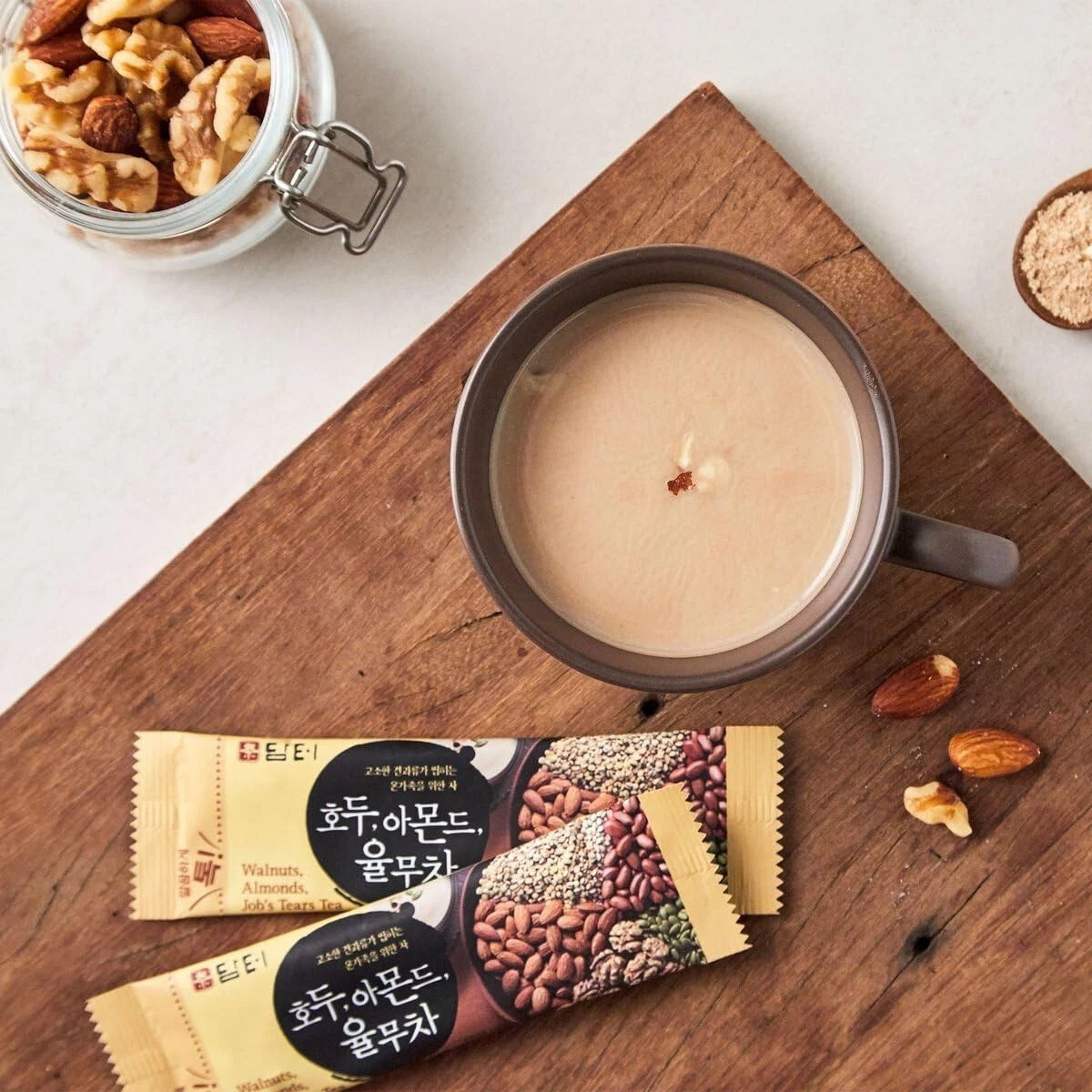 [HEALTH TEA] Korea Food Walnut Almond & Adlay Tea 18g x 50T Savory & delicious