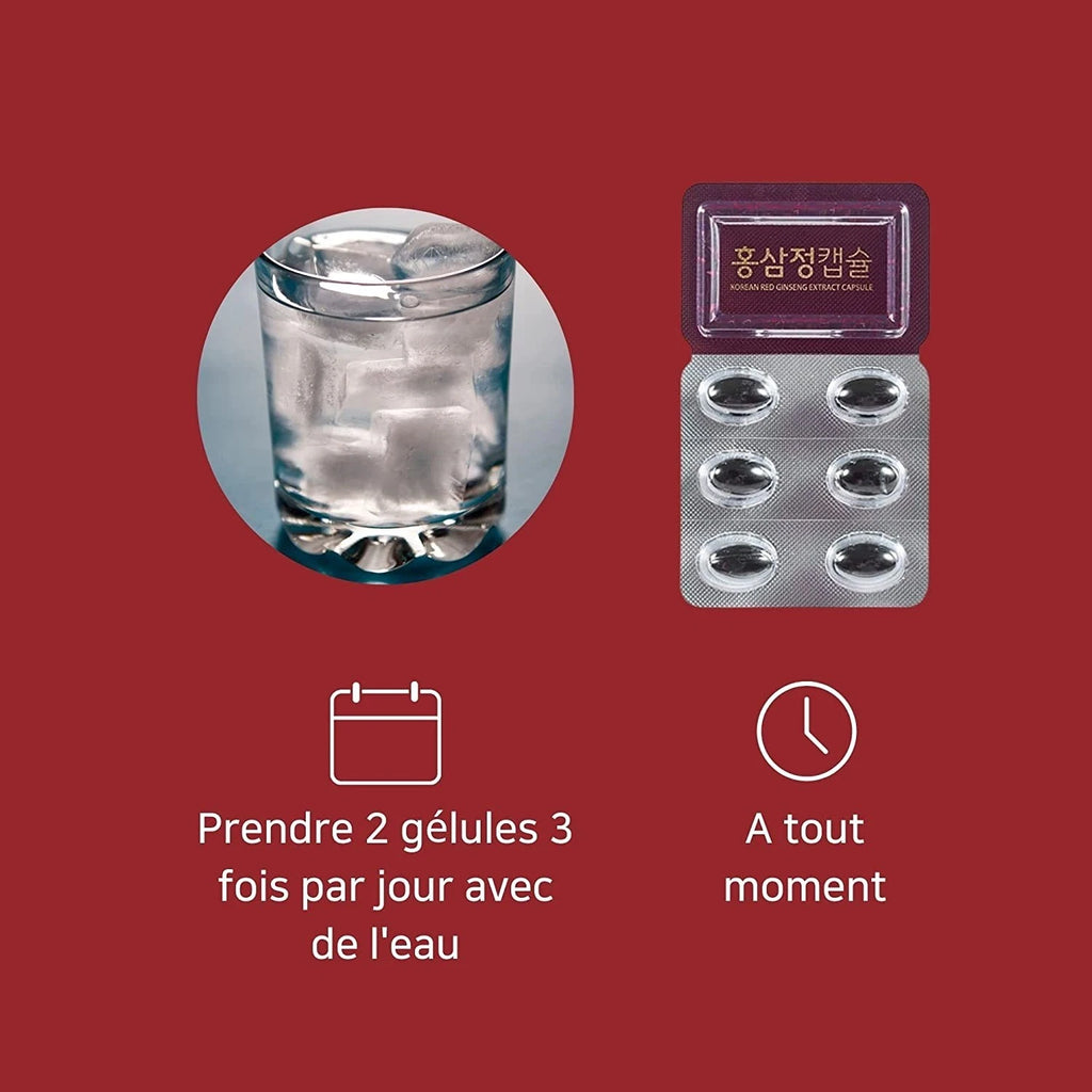 [Cheong Kwan Jang ]Korean 6 Years Red Ginseng Extract Capsule Hyun 500mg x 100ea