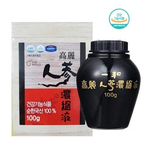 ILHWA 100% Korean 6 year Ginseng Extract~100g Ginsenoside 45mg/3g/a day