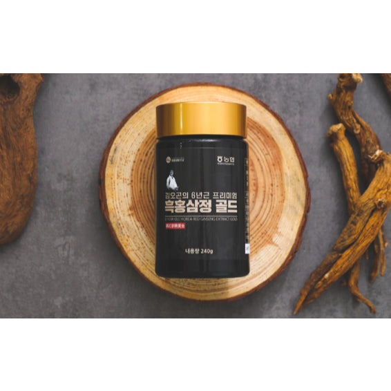 Korea 6 Year Premium Black Red Ginseng Extract Gold 240g