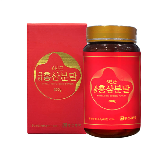 6 Year 100% Pure Korean Red Ginseng Roots Powder 200g (10.58 oz) panax Insam use for tea & food