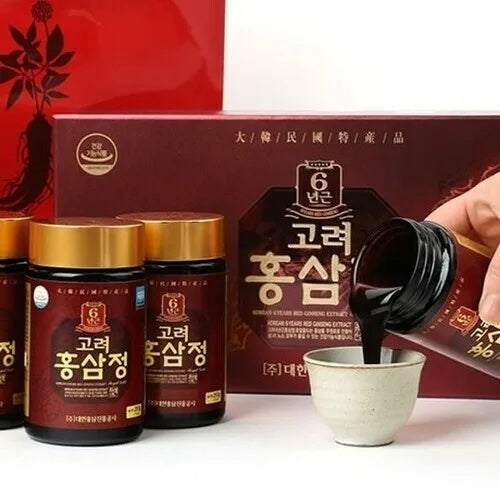 Korean 6 years Root Red Ginseng Extract Royal Gold 250ml x2EA (17.6 oz)) Saponin