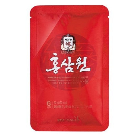Cheong Kwan Jang Hong Sam Won Pouch - Korean Red Ginseng Drink - 50mlx30 Pouches