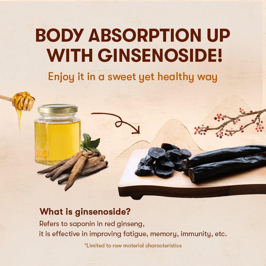 Deokwon Honeyed Korean Red Ginseng Slices 200g(20gx10pieces)/300g(200gx15pieces)