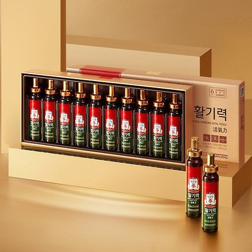Vital Tonic Gift Set Box 10-Bottle set or 16 bottle set Korean Red Ginseng - CheongKwanJang