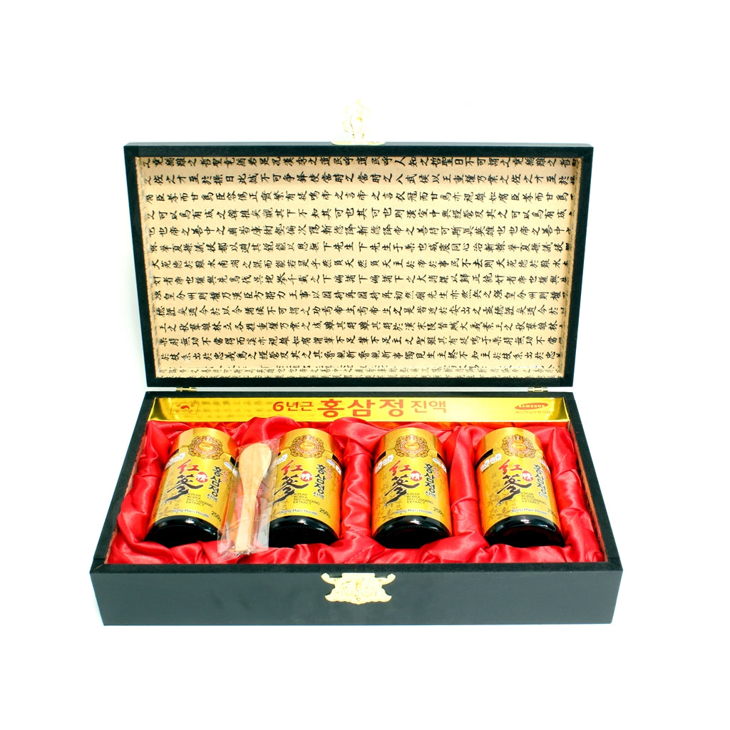 6 YEAR KOREA RED GINSENG EXTRACT (WOODEN BOX) 250g x 4pc gift set