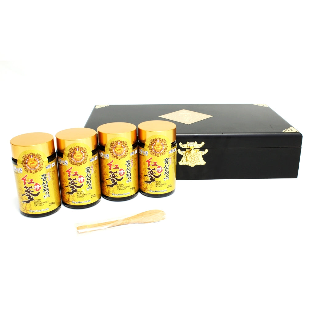 6 YEAR KOREA RED GINSENG EXTRACT (WOODEN BOX) 250g x 4pc gift set