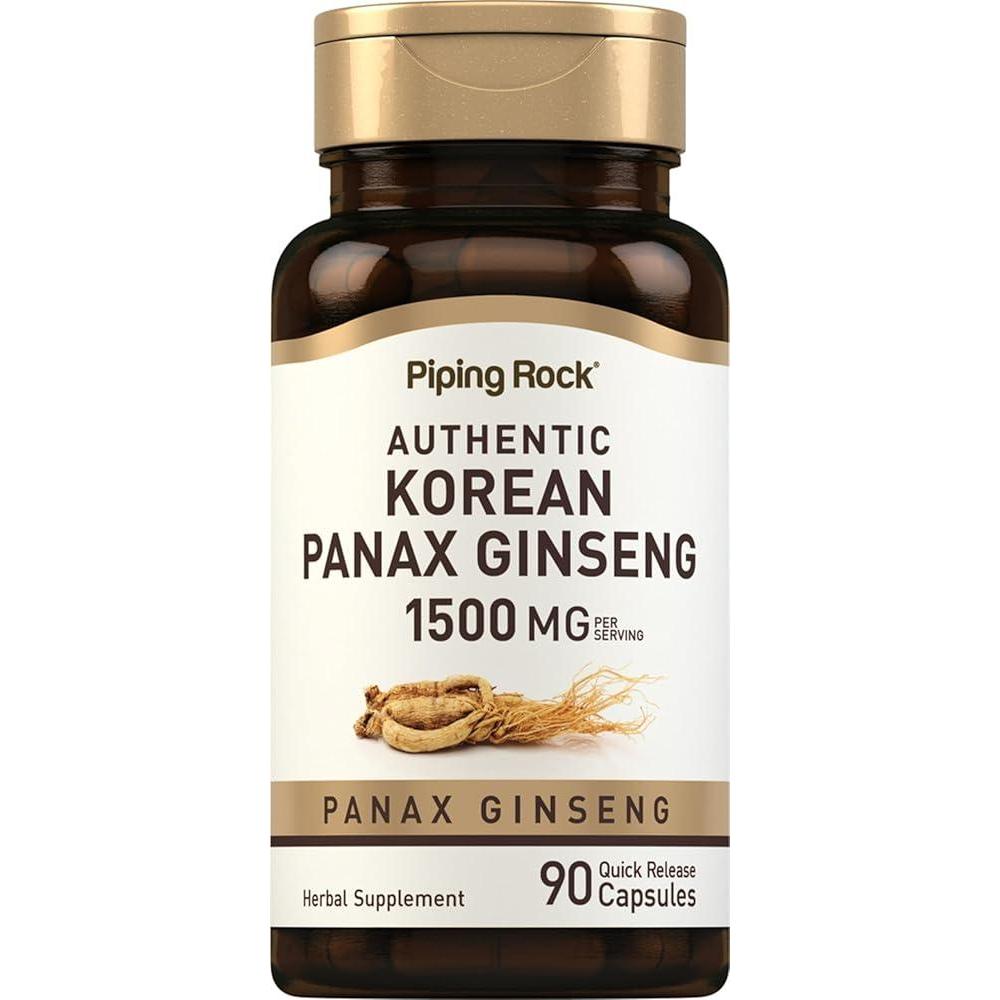 Authentic Korean Panax Ginseng 1500mg 90 Capsules