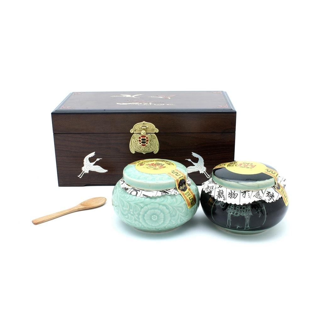 6 YEAR KOREA RED GINSENG EXTRACT (WOODEN BOX) 500g x 2 pcs gift set