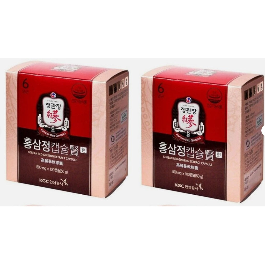KGC Korean 6 Years Red Ginseng Extract Capsule Hyun 500mg x 100ea