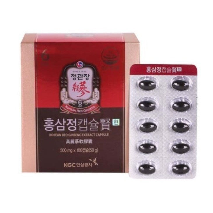 KGC Korean 6 Years Red Ginseng Extract Capsule Hyun 500mg x 100ea