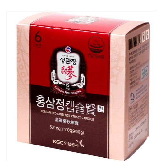 KGC Korean 6 Years Red Ginseng Extract Capsule Hyun 500mg x 100ea