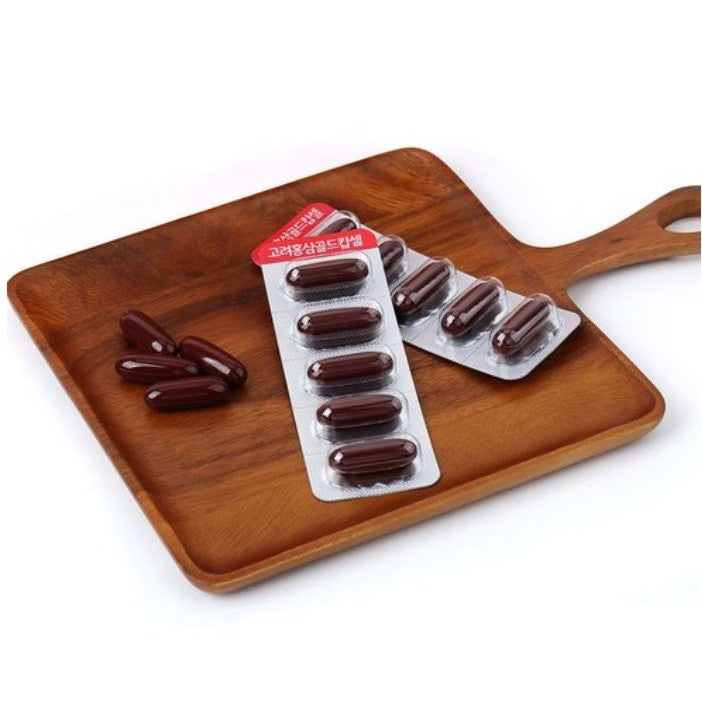 Korean Red Ginseng Extract Gold Capsules 900mg x120caps(108g) Saponin Panax ginsenoside 3mg/1 capsule