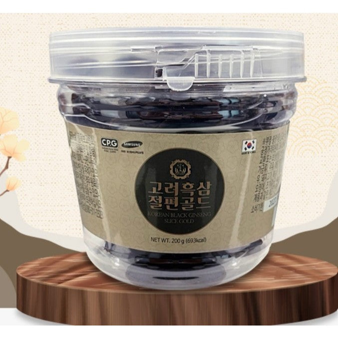 100% Korean Red and Black Ginseng Slice Preserved in Honey 180g